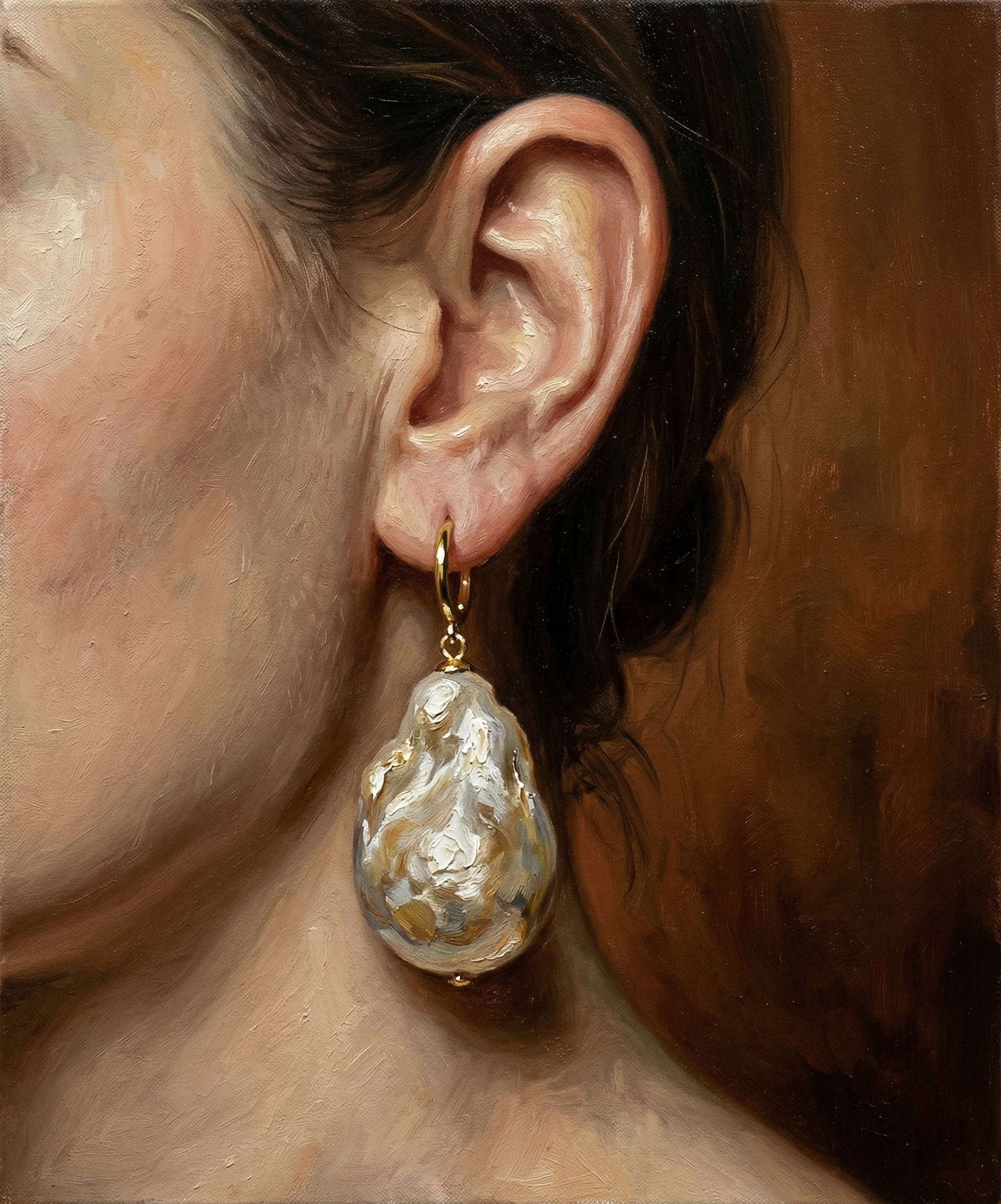 Pearl earring portrait